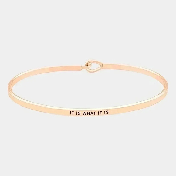 It Is What‎ It Is Message Bracelet - Picture 1 of 1